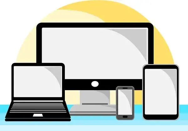 Tablet, smartphone pc y ordenador portatil
